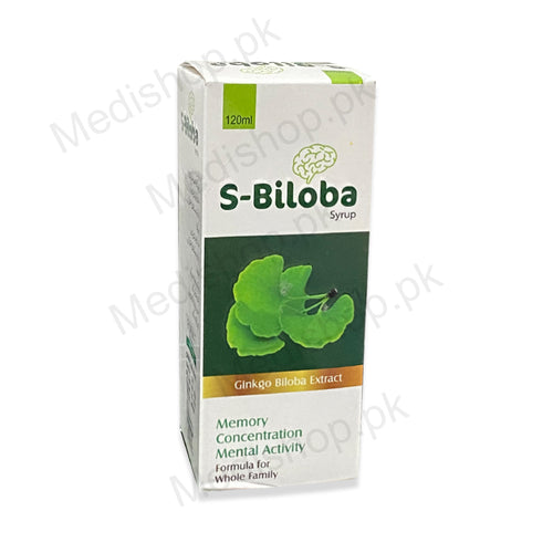 S-Biloba Syrup 120ml ginko biloba extact