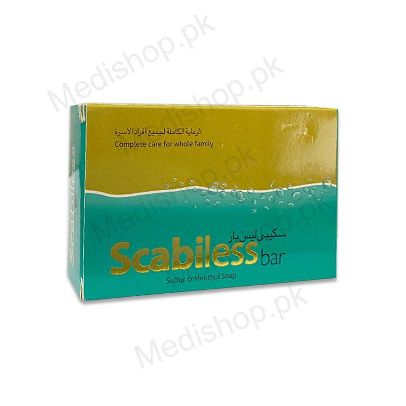 Scabiless bar sulfur menthol soap essentials healthcare skincare