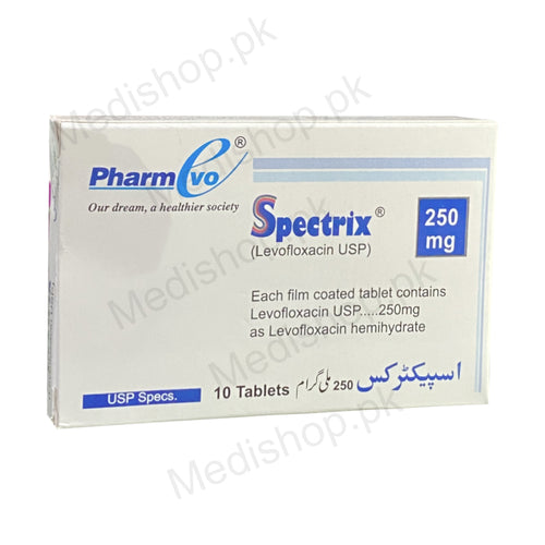    Spectrix levofloxacin 250mg tablets Pharmevo