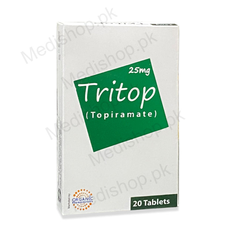 Tritop Tablets 25mg opiramate organic pharma