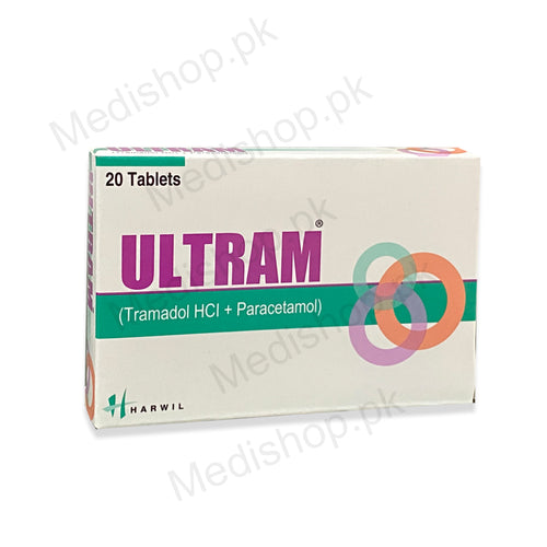 Ultram tablets tramadol HCL+paracetamol harwil pharma