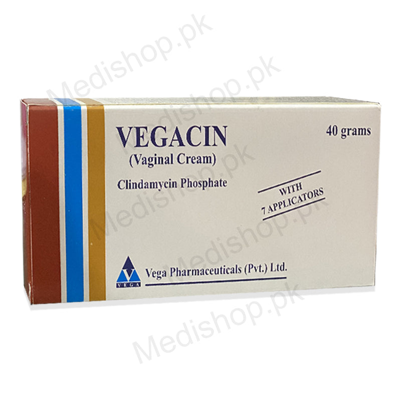 Vegacin veginal cream clindamycin phosphate vega pharmaceuticals 40gram women care treatment