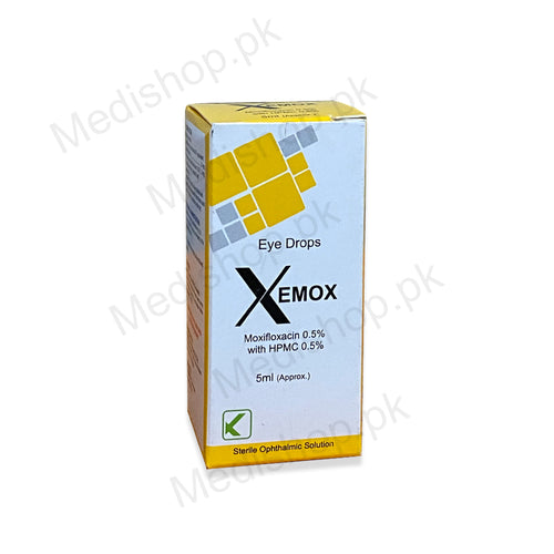 Xemox Eye Drops 5ml Moxifloxacin with HPMC Kobec pharma