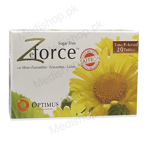     Zeforce tablet sugar free meso zeaxanthin lutein optimus nutraceuticals