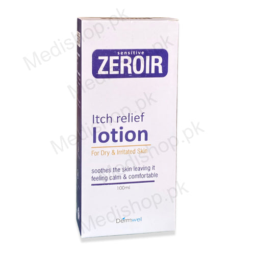 Zeroir Lotion 100ml itch relief skincare dermwel