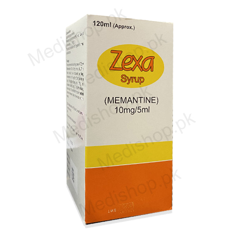    Zexa syrup memantine 10mg/5ml 120ml english pharmaceuticals