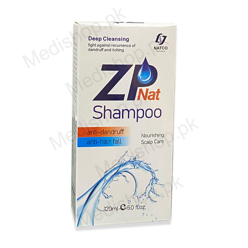 Zp Nat shampoo 120ml anti dandruff haifall haircare natco life science