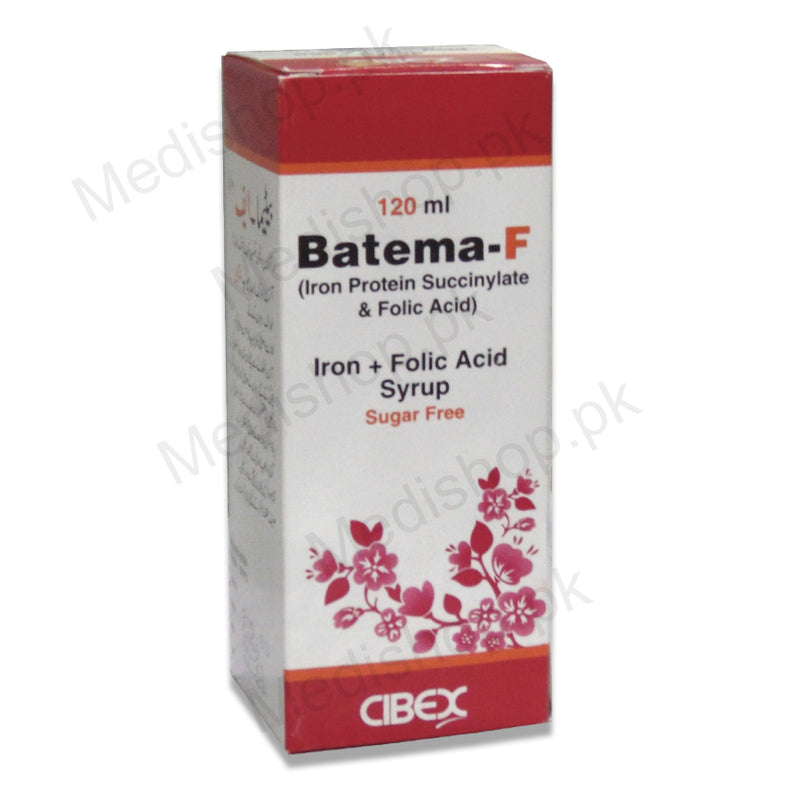 batema f syrup iron folic acid cibex pharma