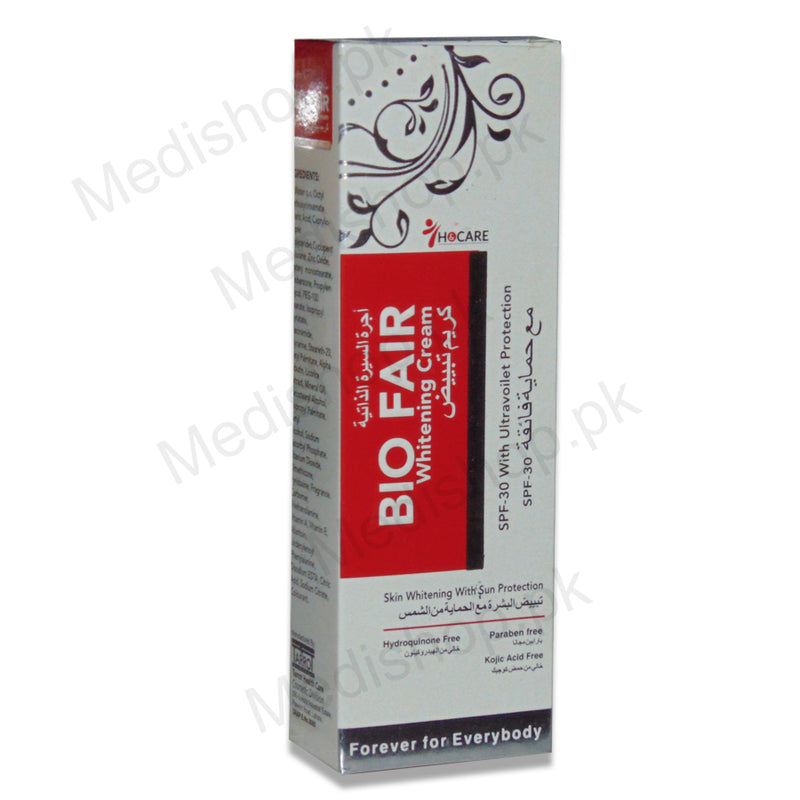 bio fair whitening cream spf 30