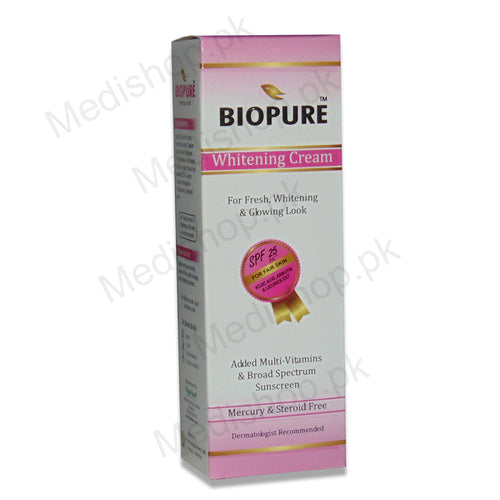 biopure whitening cream glowing look