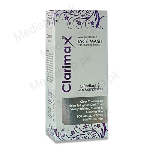 clarimax skin lighteningf ace wash dark spot glowing skin careapex pharma