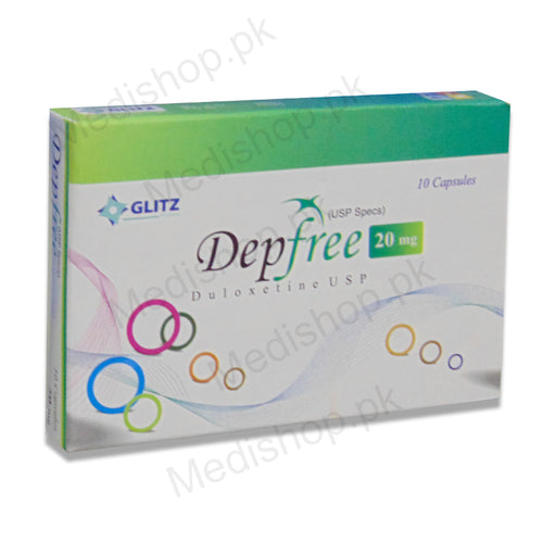 dep free 20mg caspules dulexetine glitz pharma