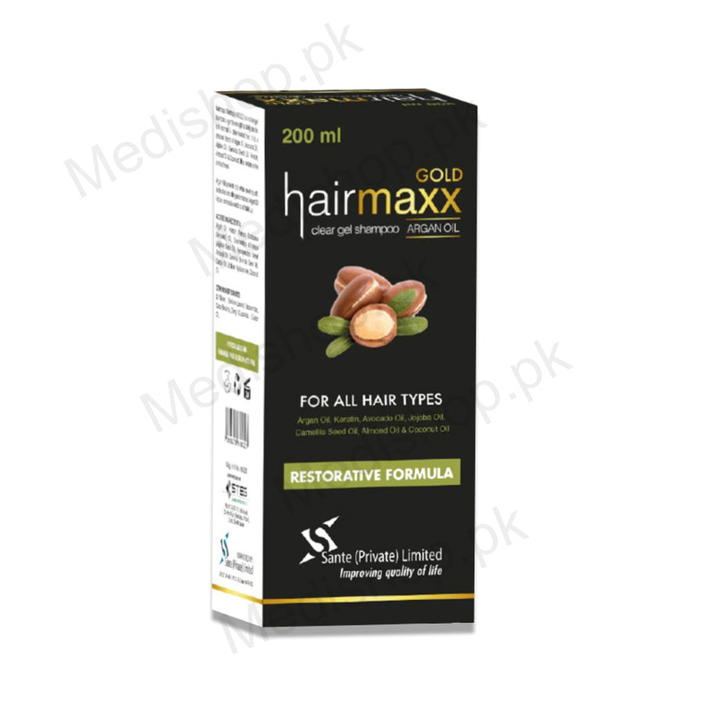  hairmaxx gold shampoo argan oil sante pharma