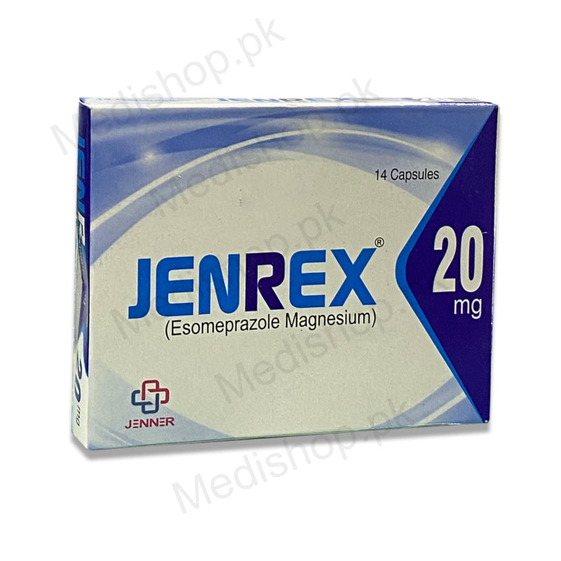 jenrex 20mg capsules esomeprazole jenner pharma