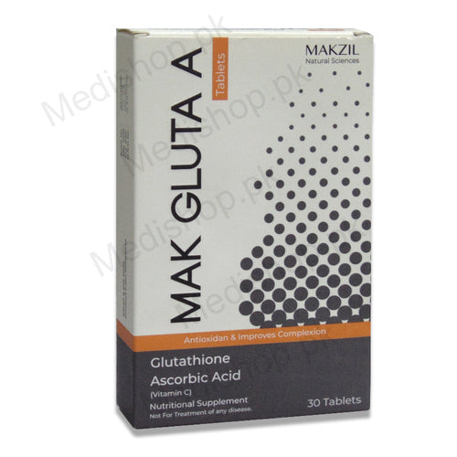 mak gluta a glutathione vitamin c tablet makzil pharma