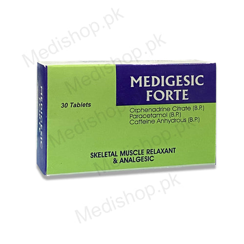 medigesic forte tablets orphenadrine citrate paracetamol