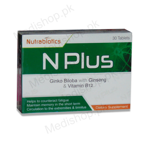 n plus tablet ginko biloba ginseng nutribiotics