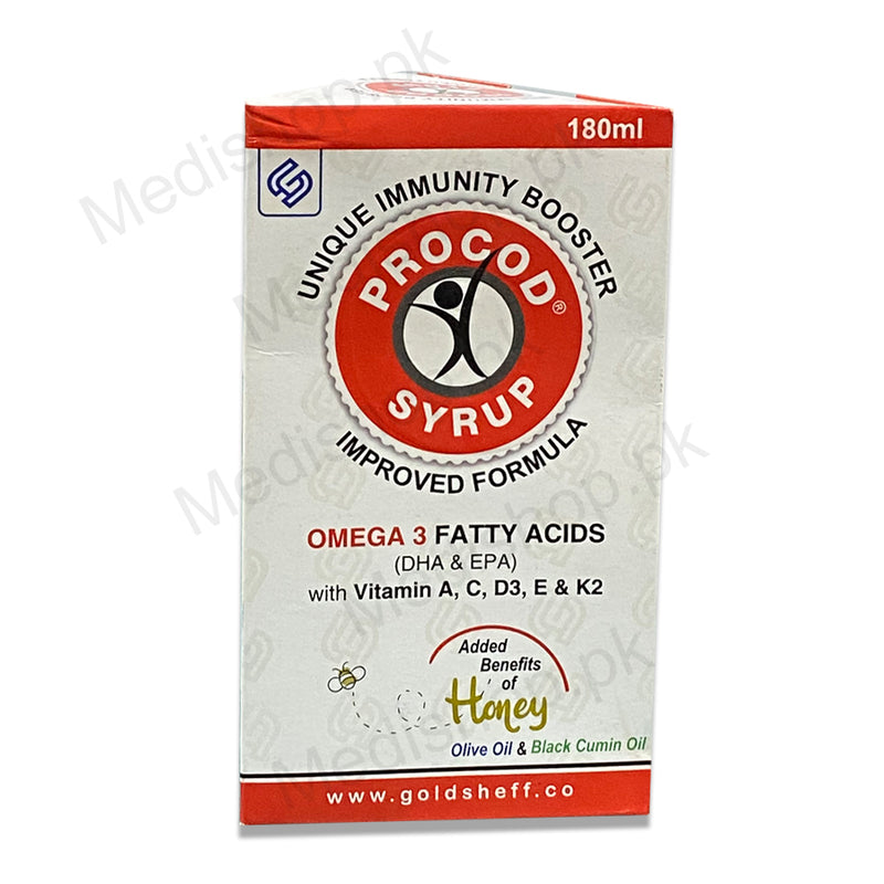 procod syrup 180ml omega 3 fatty acid gold sheff pharma