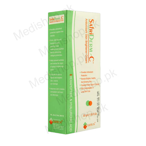 safriderm c anti oxidant skin brightening cream