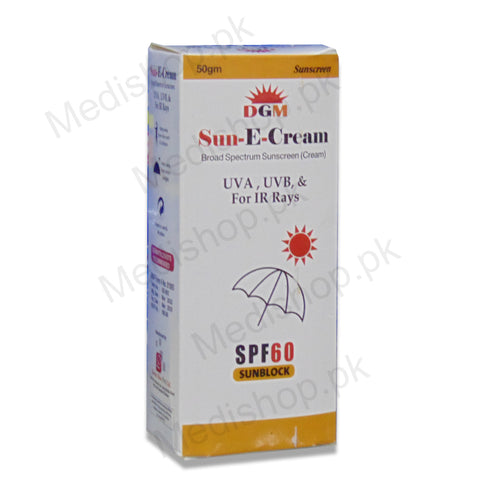     sun e cream spf 60 sunblock derma shine