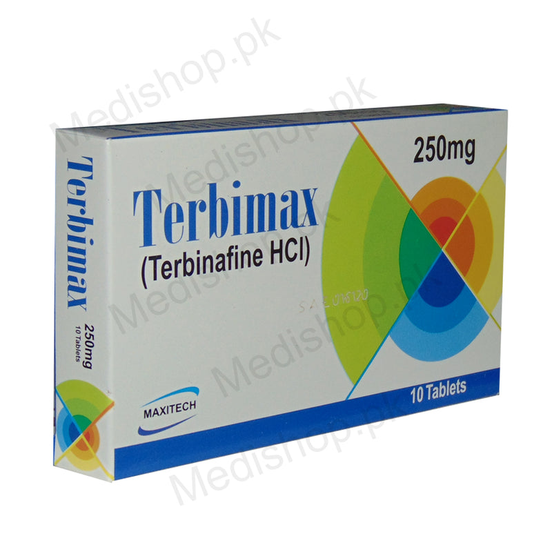 terbimax 250mg tablet terbinafie maxitech pharma