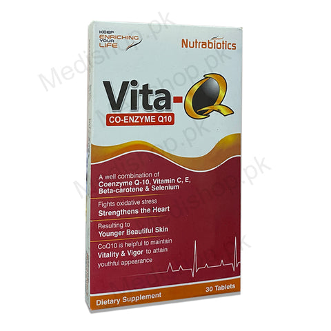 Vita Q Tablets Co Enzyme Q10 Medishop.pk