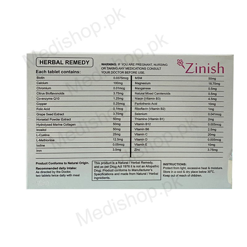 Zinish Tablets