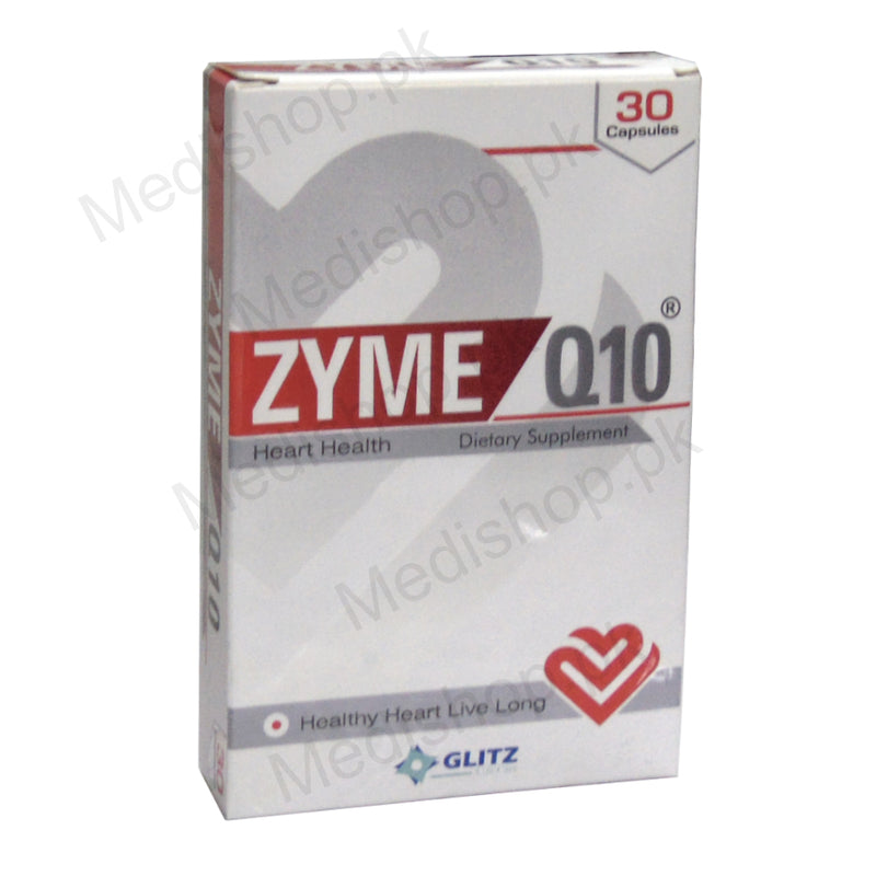 zyme q10 capsule dietary supplement glitz pharma